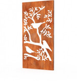 Gerof Cortenstaal Sfeerpaneel/Tuinscherm 1000x50x1800mm (LxBxH) Natuur