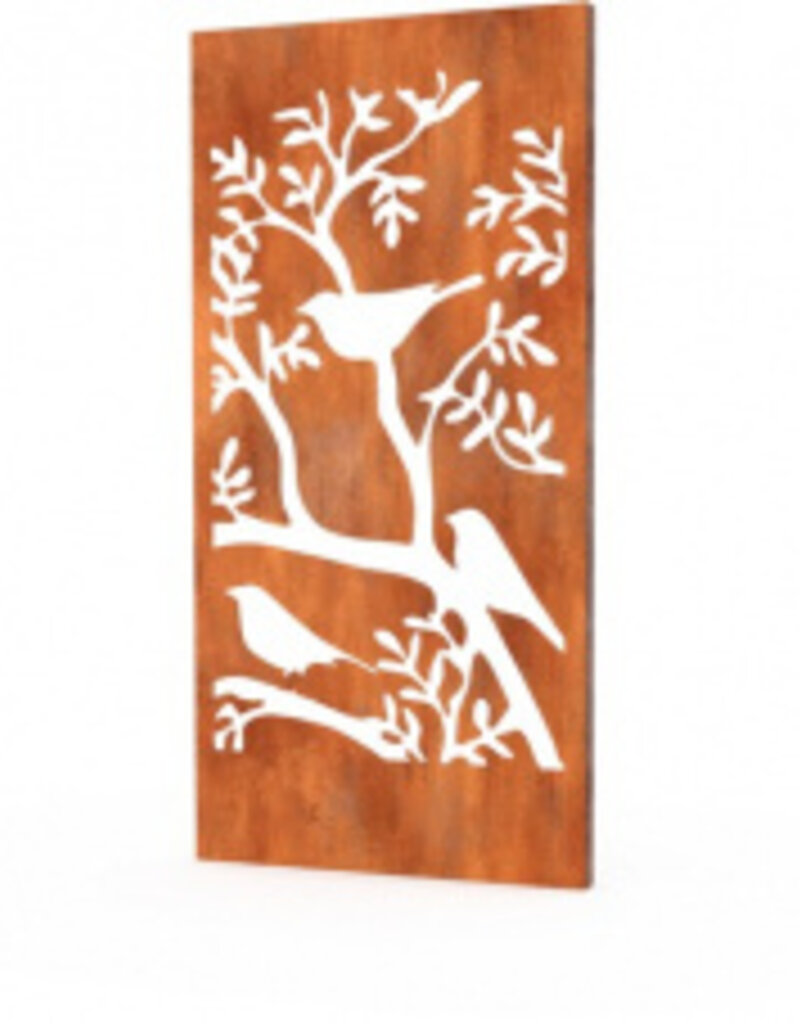 Gerof Cortenstaal Sfeerpaneel/Tuinscherm 1000x50x1800mm (LxBxH) Natuur