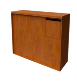 Marus Cortenstaal Brievenbus Lengte: 1200 - Breedte: 400 - Hoogte: 1000