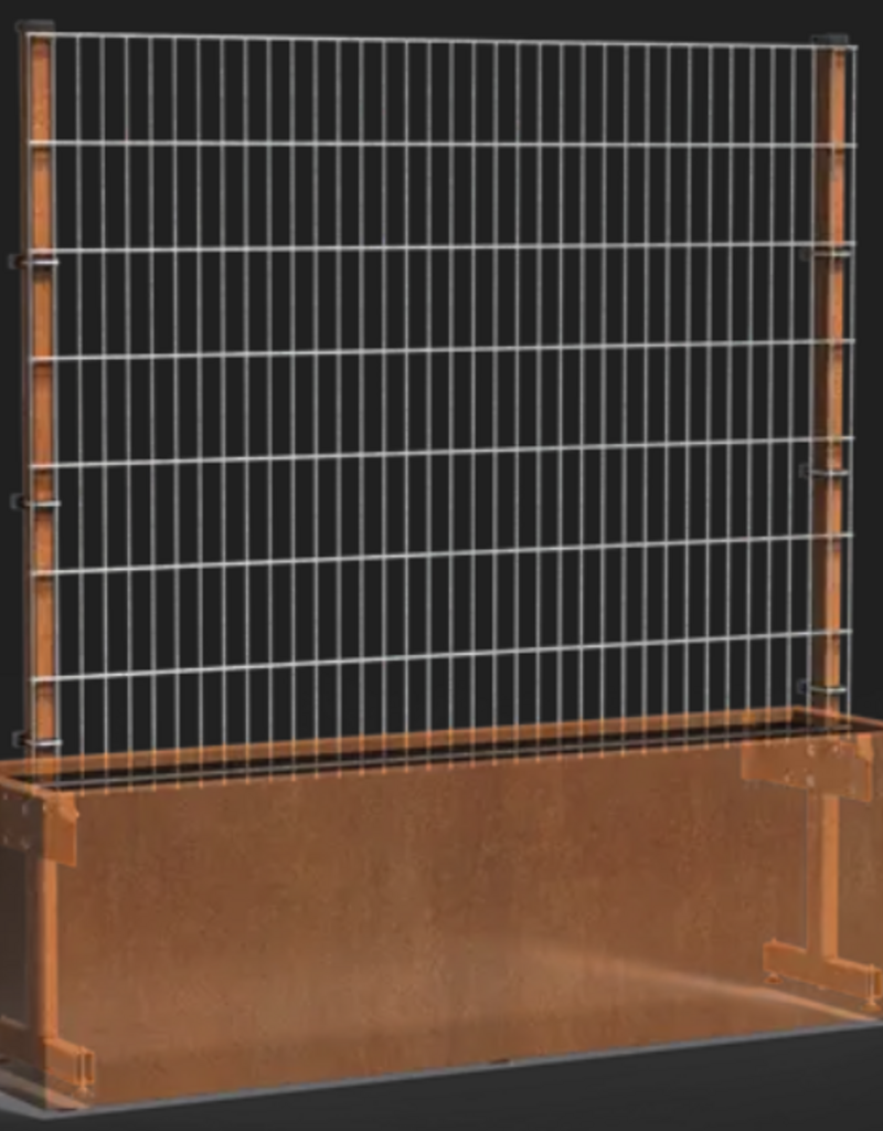 Cortenstaal Verticaal groen