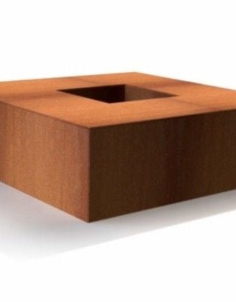Cortenstaal Vuurtafel Vierkant