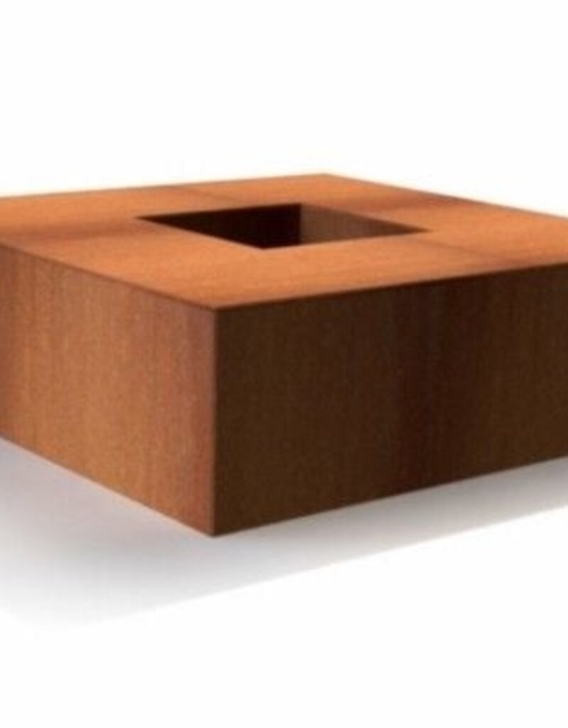 Cortenstaal Vuurtafel Vierkant