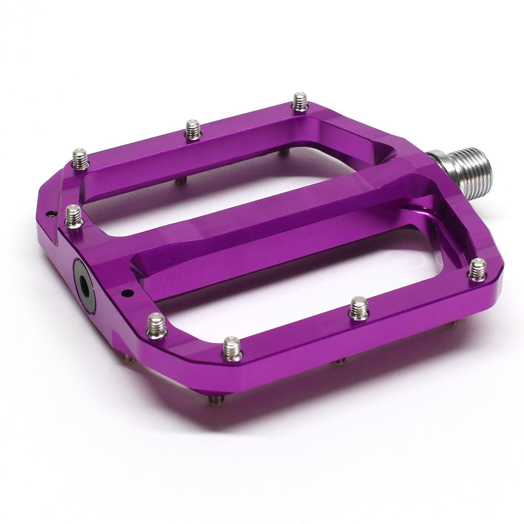 purple flat pedals