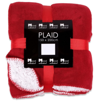 In The Mood Collection Fleece plaid  /deken Akropolis rood