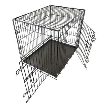 Topmast Hondenbench Premium zwart zilver coating