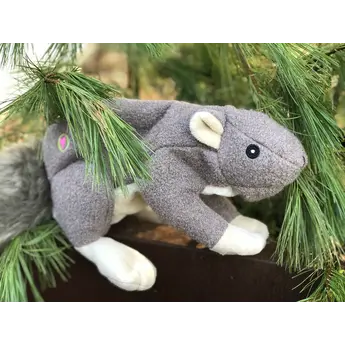 HuggleHounds Feller Squirrel, stevig duurzaam speelgoed
