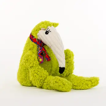 HuggleHounds Wild Things Anteater Knottie, stevig duurzaam speelgoed