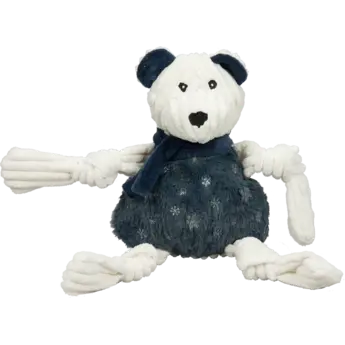 HuggleHounds Celebration Bear Knottie, stevig duurzaam speelgoed