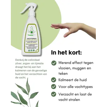 TraumaPet Vachtspray 200 ml, Teek, mug en vlo werend