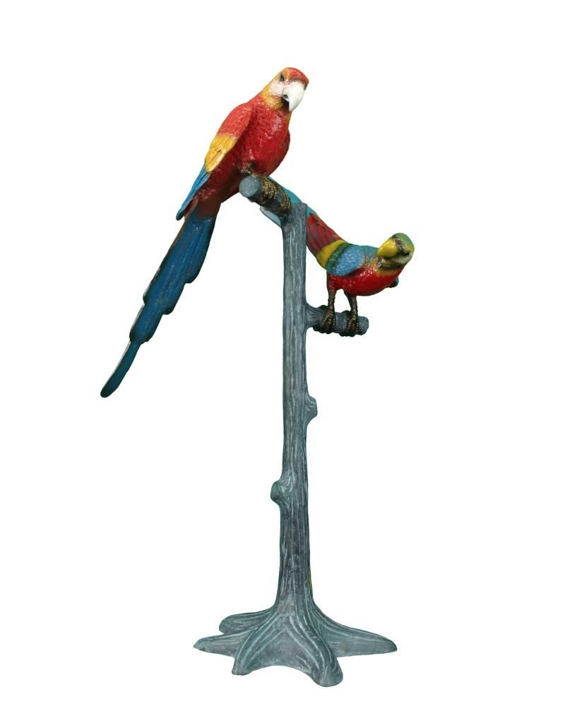 Laetus Duett – Bunter Papageienbaum Skulptur