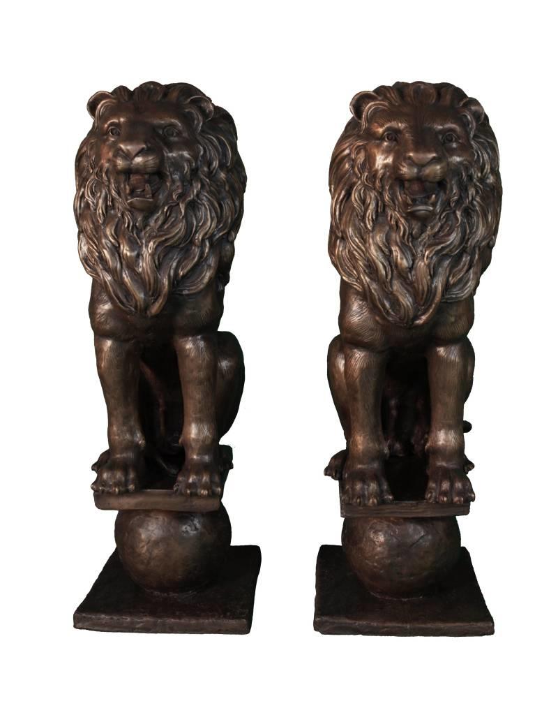 Circum Mios Duett – Löwenpaar Torwächter aus Bronze