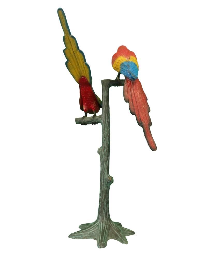 Laetus Duett – Bunter Papageienbaum Skulptur