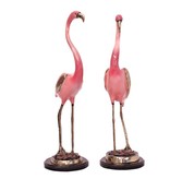 Phoenix Rosé – Flamingo Paar Skulptur