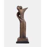 Modern Duett – Abstraktes Paar Skulptur
