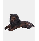 Clarence – Bronzefigur eines liegenden Löwen