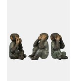 Sanzaru – Affen-Trio Bronzefiguren