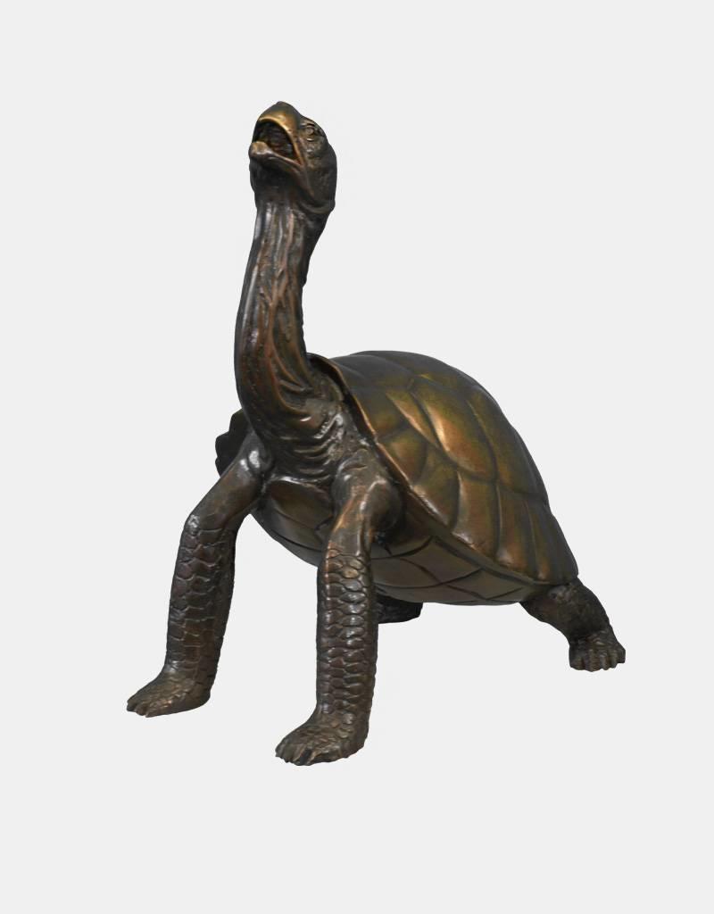 Chelone – Große Bronzefigur einer Schildkröte