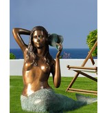 Grande Sirene - Sitzende Meerjungfrau Wasserspeier