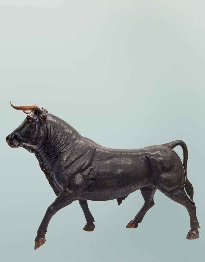 Taurus Moyen – Stierskulptur handgefertigt in Bronze