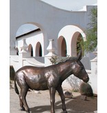 Asinus – Große Bronzefigur junger Esel