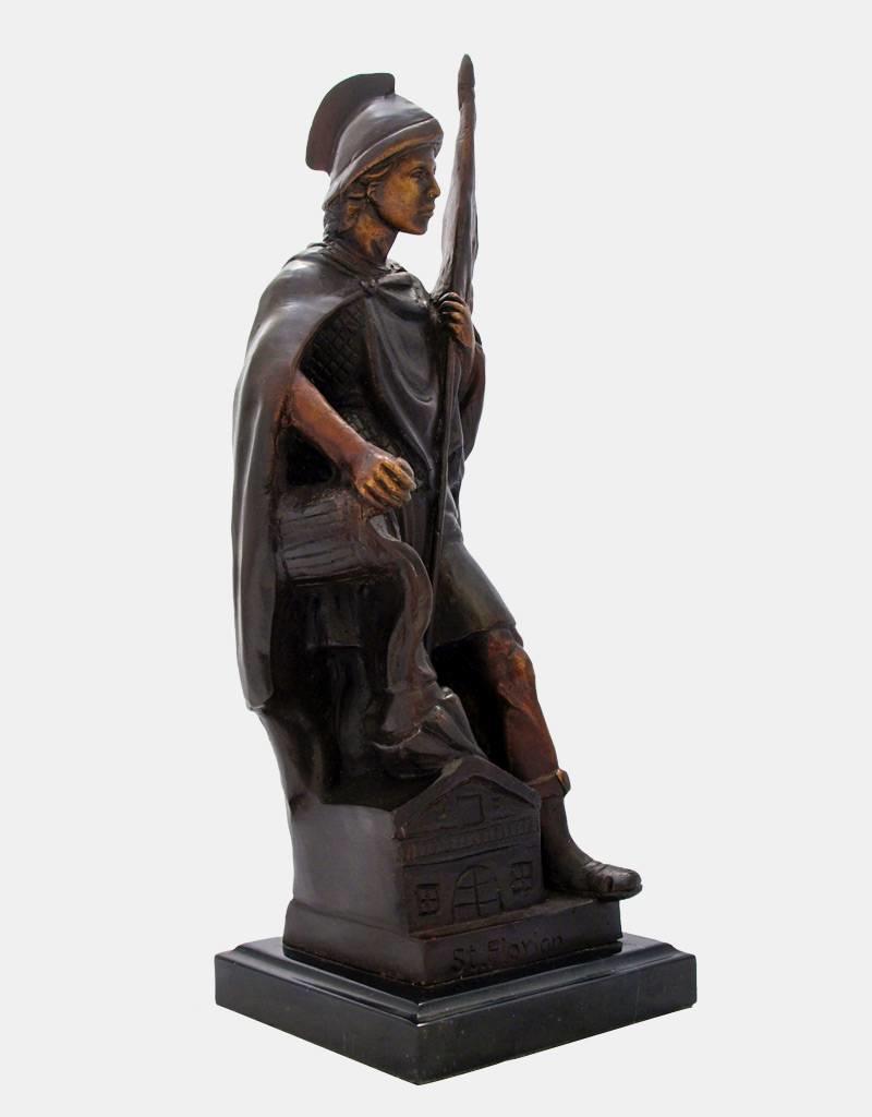 Florian von Lorch – Bronzefigur auf Marmorsockel
