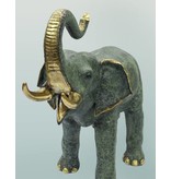 Makari – Elefant große Bronzefigur Gartenskulptur