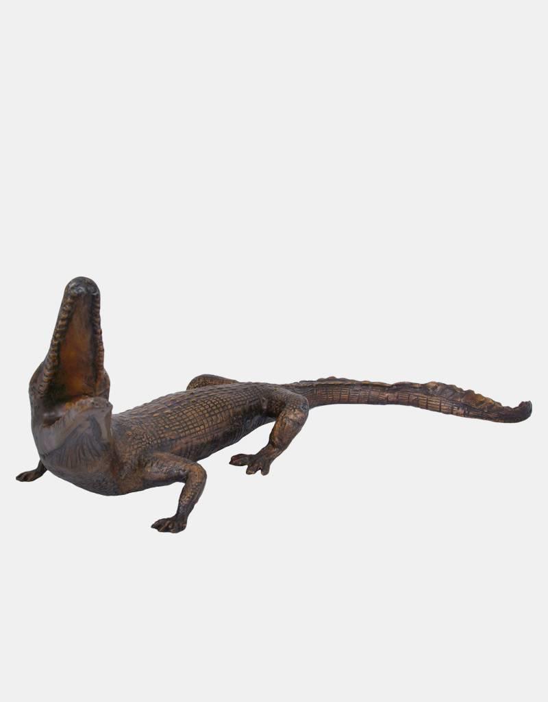 Timor – Bronzeskulptur eines Krokodils