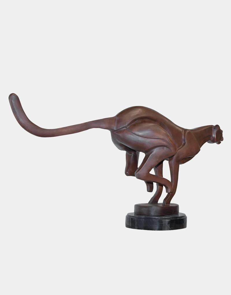 Cheetah – Abstrakter Gepard Bronzefigur