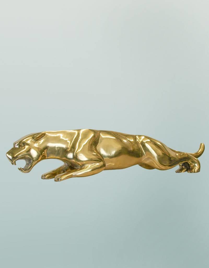 Golden Leaper – Jaguar Bronzeskulptur