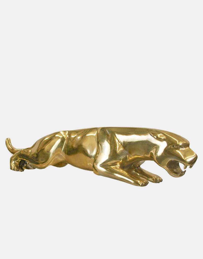 Golden Leaper – Jaguar Bronzeskulptur