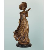 Aemilia – Jugendstil Bronzefigur einer Dame