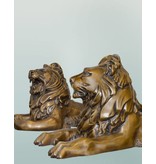 Linus Duett – Löwenpaar Bronzefiguren Torwächter