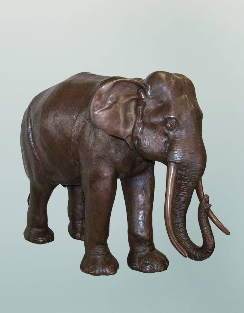 Afrikanischer Elefant Bronzestatue Brontique