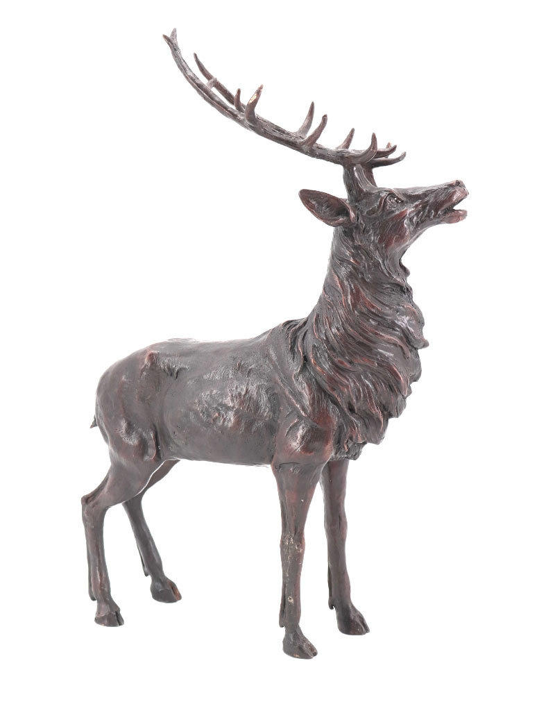 Rudolf – Hirsch Bronzestatue Gartenfigur