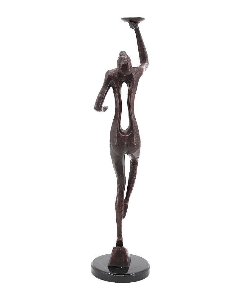 Walpurgis – Abstrakte Statue aus Bronze