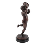 Emil – Junge mit Tamburin Bronzefigur