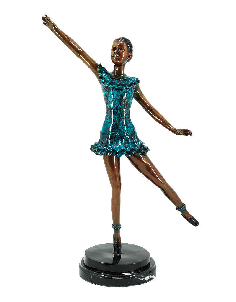 Arabesque – Ballerina Tänzerin Bronzefigur