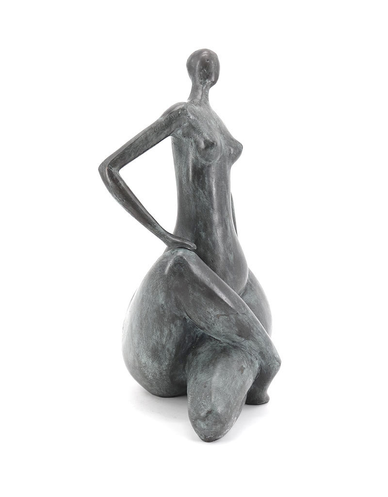 Sitzender Akt – Frau Bronzestatue
