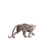 Art Deco Tiger – Skulptur aus Bronze