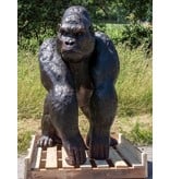 Silberrücken – Riesiger Gorilla Skulptur