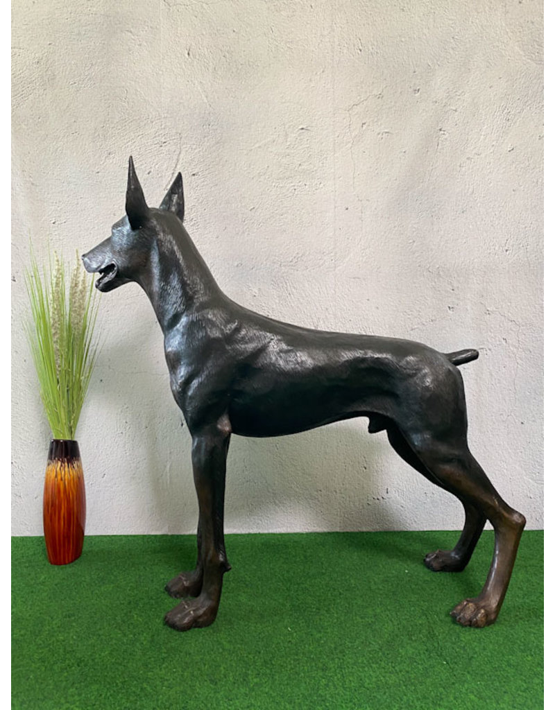 Zeus – Dobermann Bronzestatue