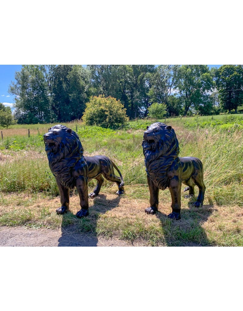 Ostiarius – Große Löwen Bronzefiguren