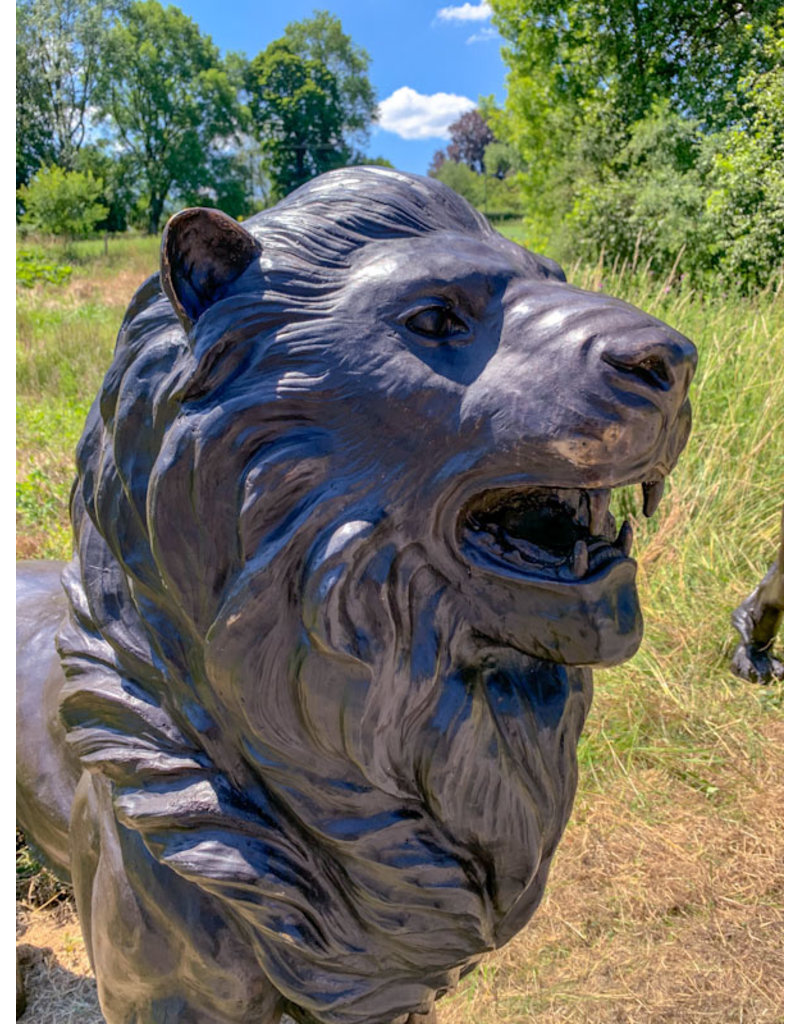 Ostiarius – Große Löwen Bronzefiguren