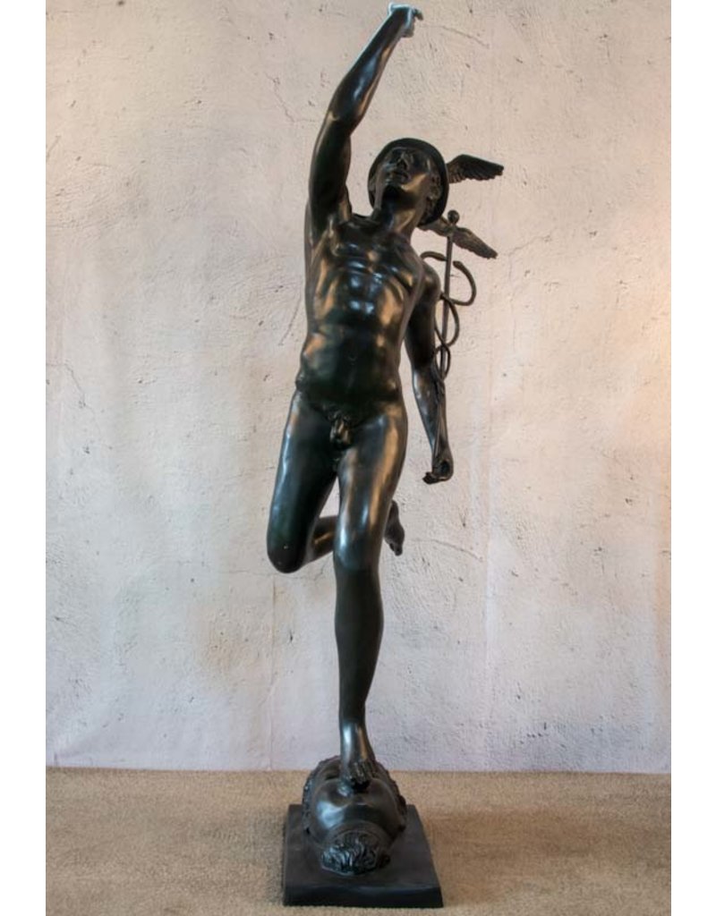 Merkur – Bronzeskulptur des Götterboten