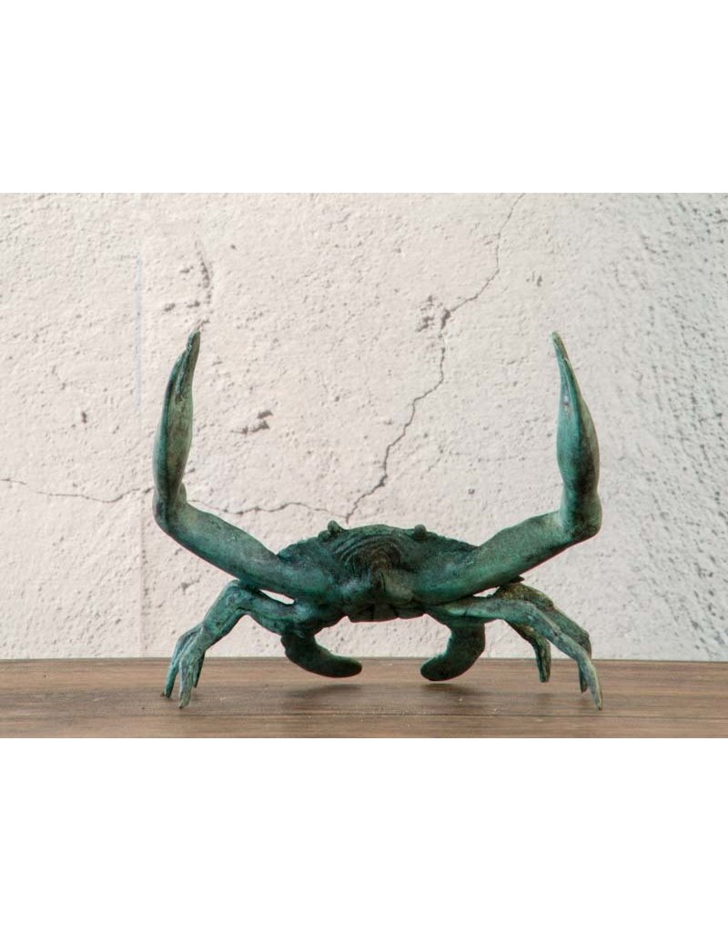 Brachyura – Bronzeskulptur einer Krabbe