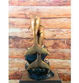 Apollon Duett – Zwei Delfine Wasserspeier aus Bronze