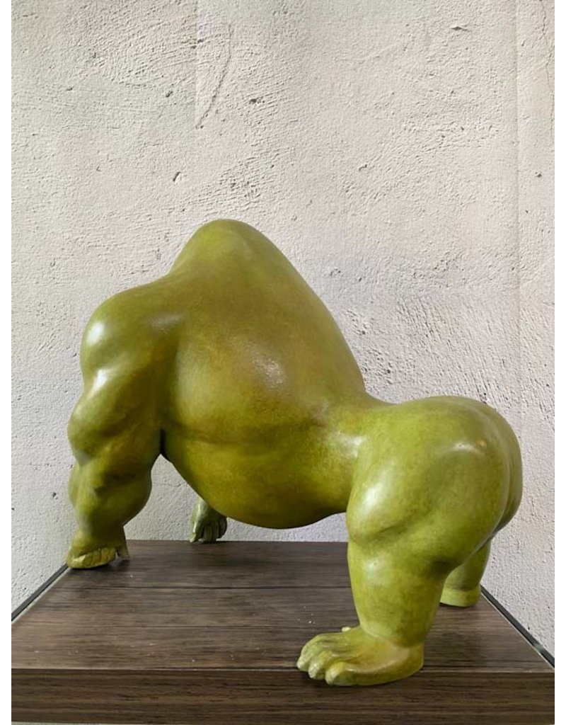 Titus – Gorilla Bronzeskulptur Abstrakt