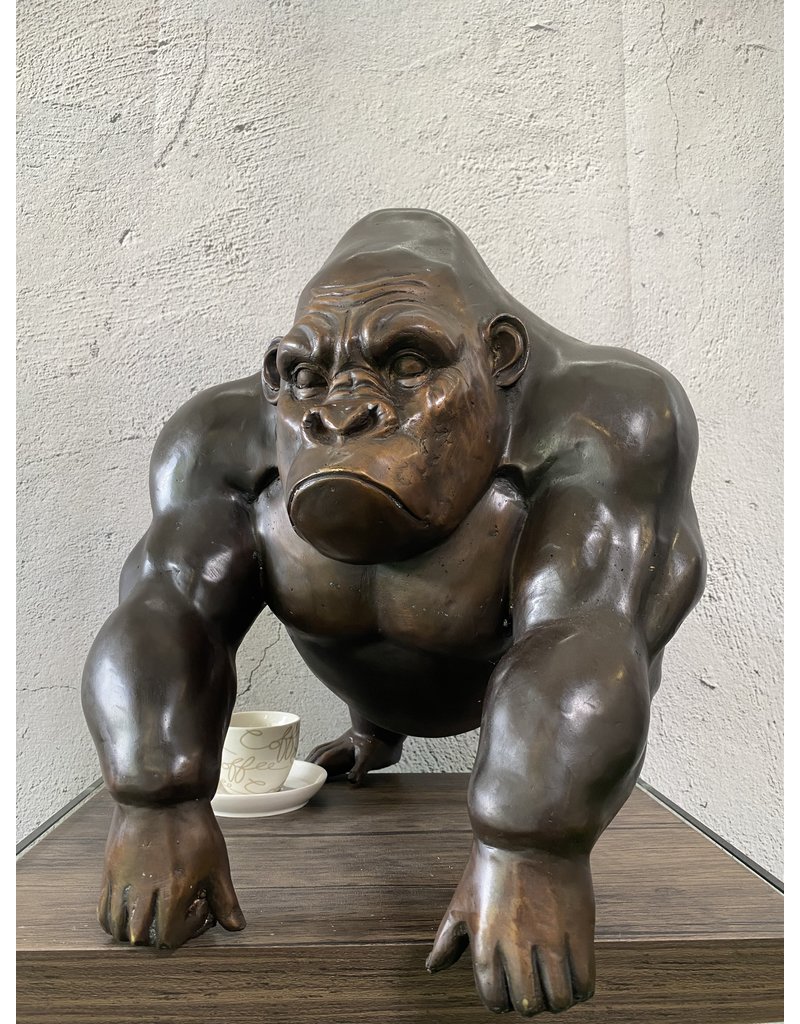 Titus – Gorilla Bronzeskulptur Abstrakt