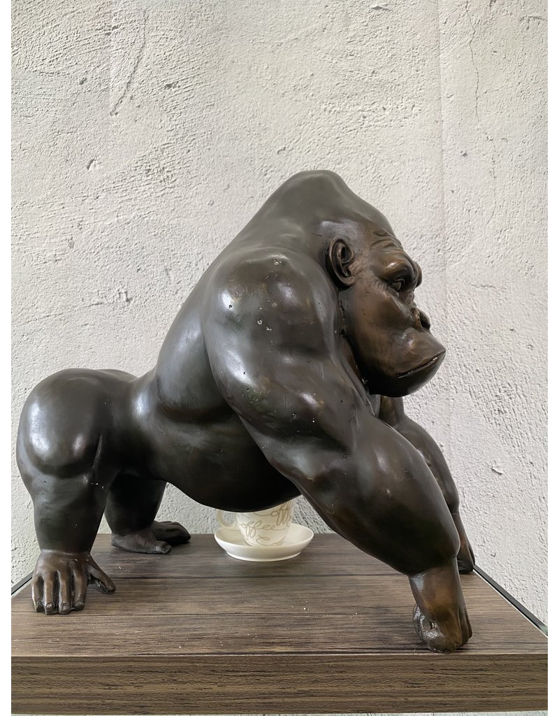 Titus – Gorilla Bronzeskulptur Abstrakt