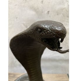 Elapid – Bronzeskulptur Kobra